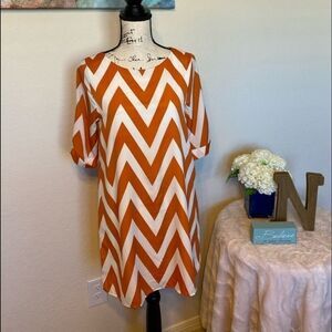 ❤️Chevron Print Shift Dress